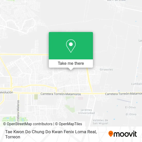 Tae Kwon Do Chung Do Kwan Fenix Loma Real map