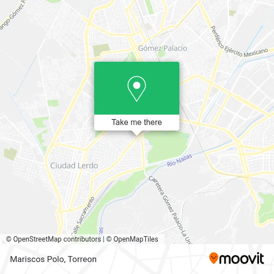 Mariscos Polo map