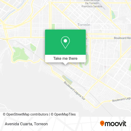 Avenida Cuarta map