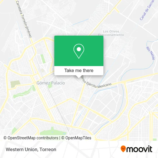 Western Union map