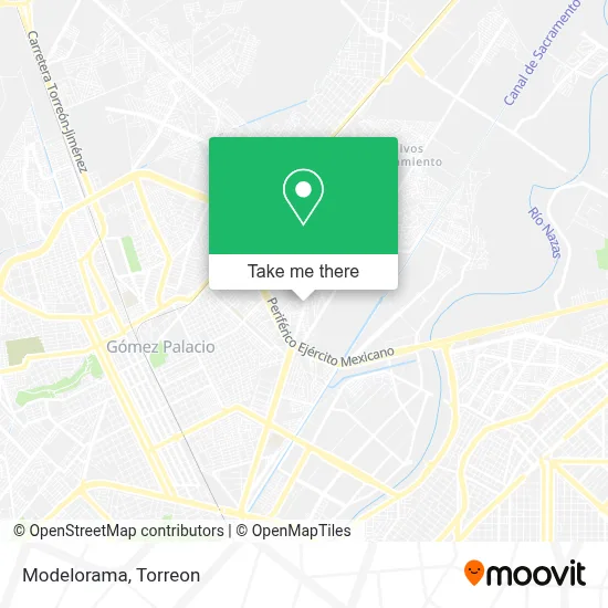 Modelorama map