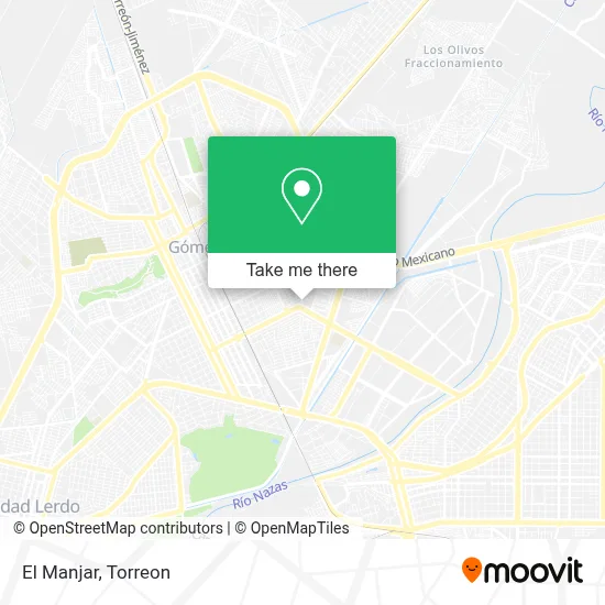El Manjar map