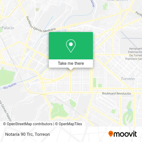 Notaría 90 Trc map