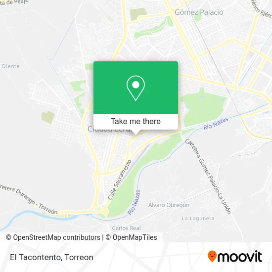 El Tacontento map