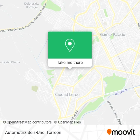 Automotriz Seis-Uno map