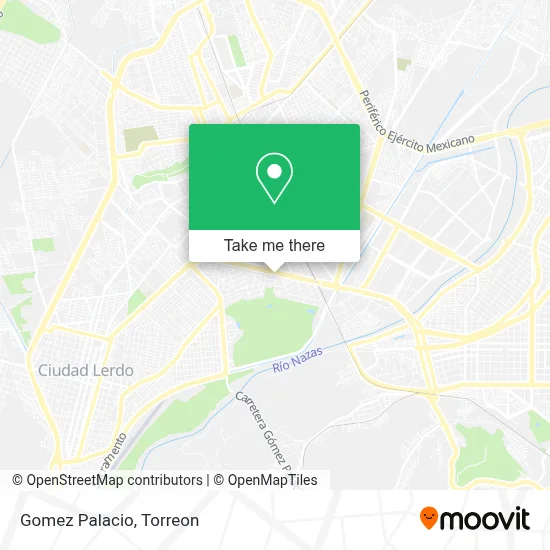 Gomez Palacio map