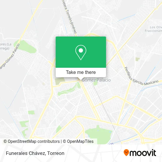 Funerales Chávez map