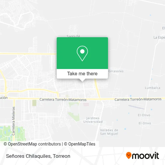 Señores Chilaquiles map