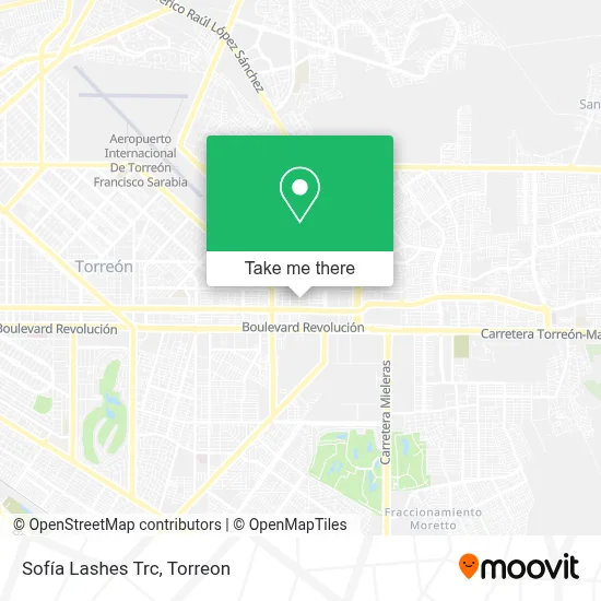 Sofía Lashes Trc map