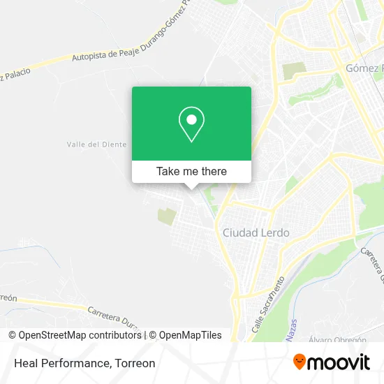 Heal Performance map