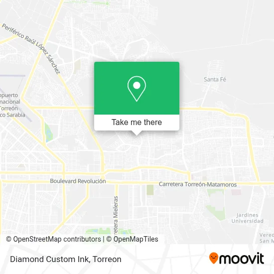 Diamond Custom Ink map