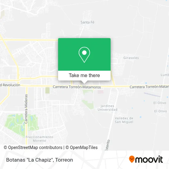 Botanas   "La Chapiz" map