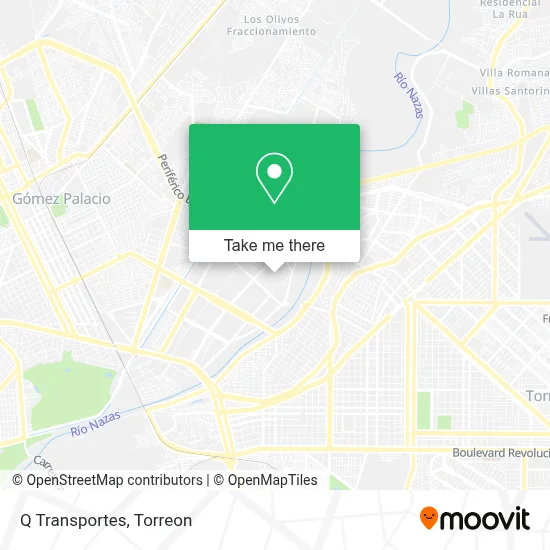 Q Transportes map