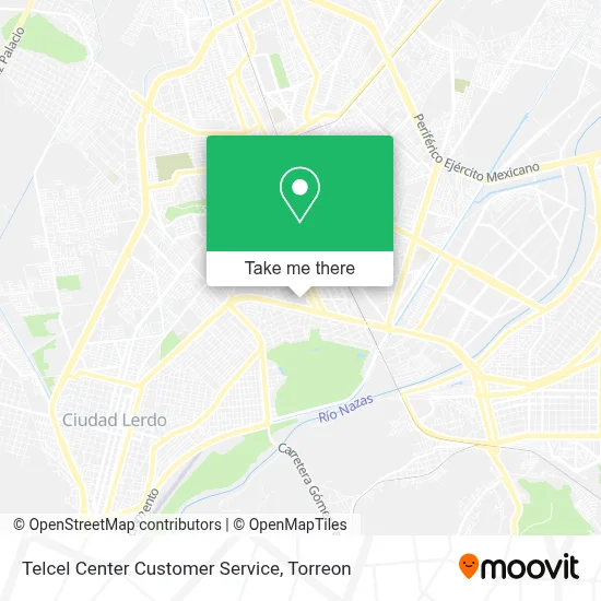 Telcel Center Customer Service map
