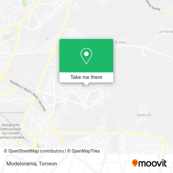 Modelorama map