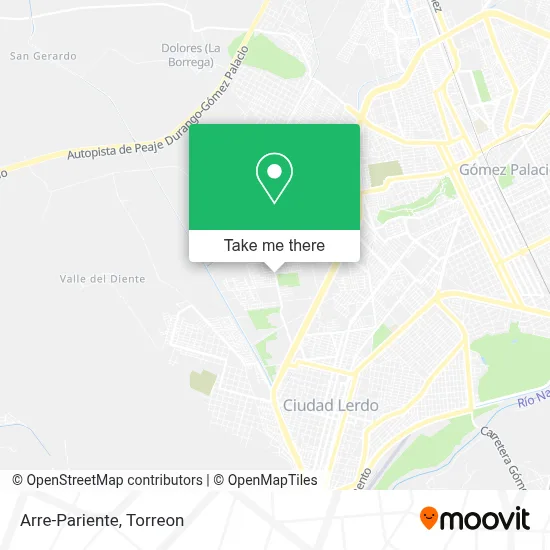 Arre-Pariente map