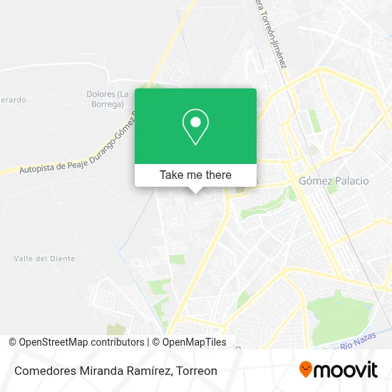 Comedores Miranda Ramírez map