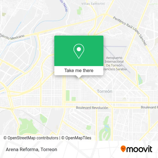 Arena Reforma map