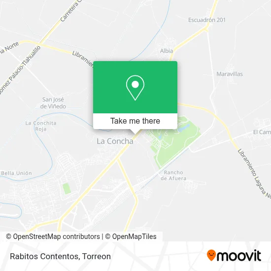 Rabitos Contentos map
