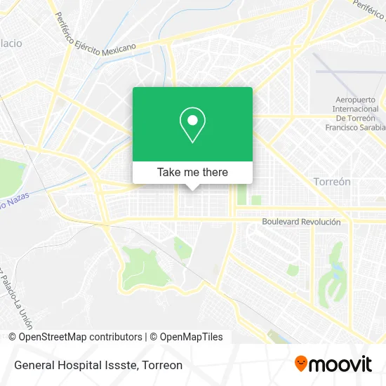 General Hospital Issste map