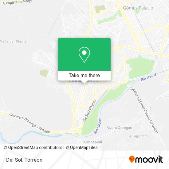 Del Sol map