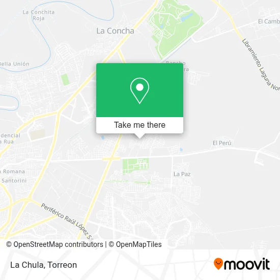 La Chula map