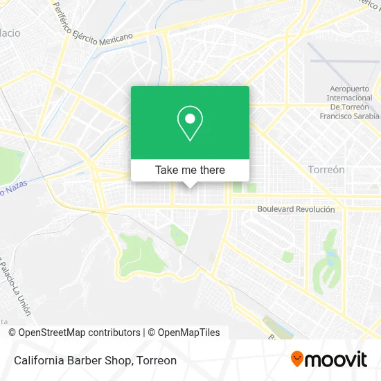 California Barber Shop map