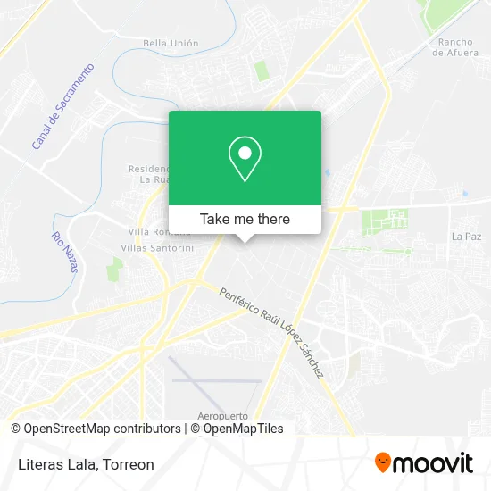 Literas Lala map