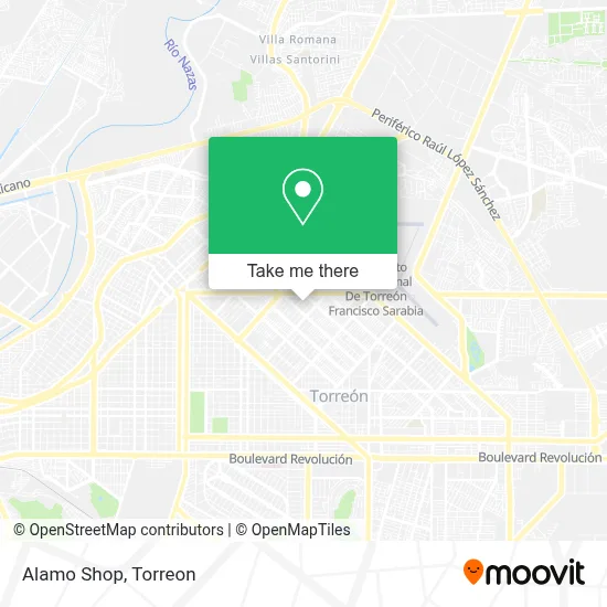 Alamo Shop map