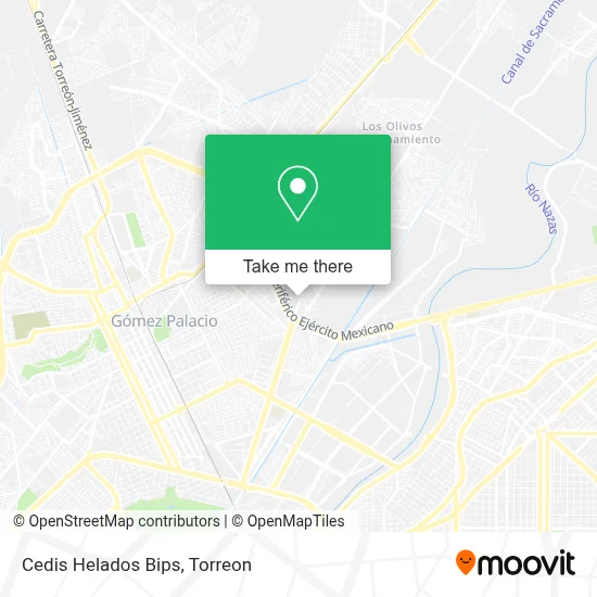 Cedis Helados Bips map