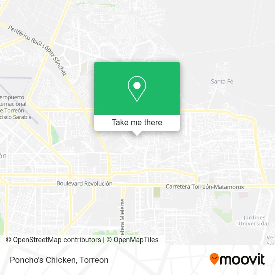 Poncho's Chicken map