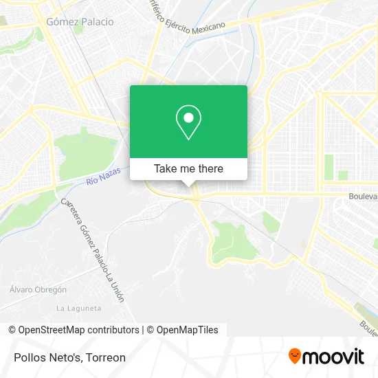 Pollos Neto's map