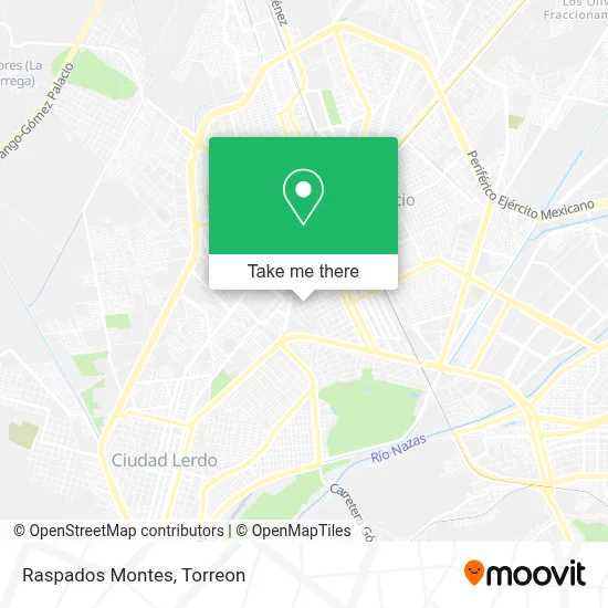 Raspados Montes map