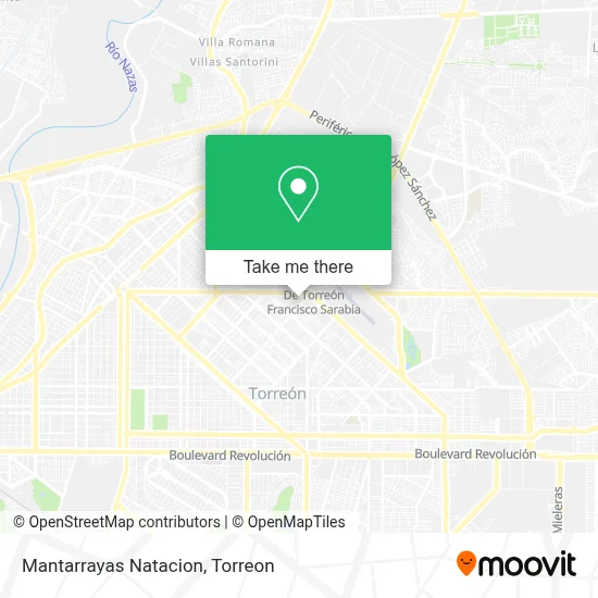 Mantarrayas Natacion map