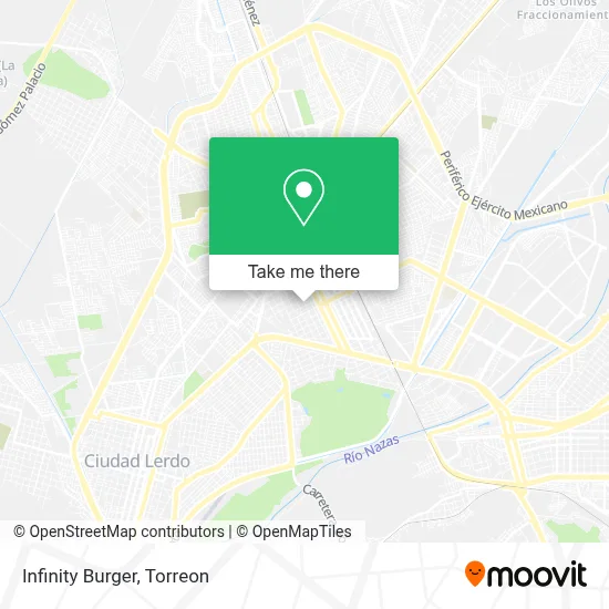Infinity Burger map