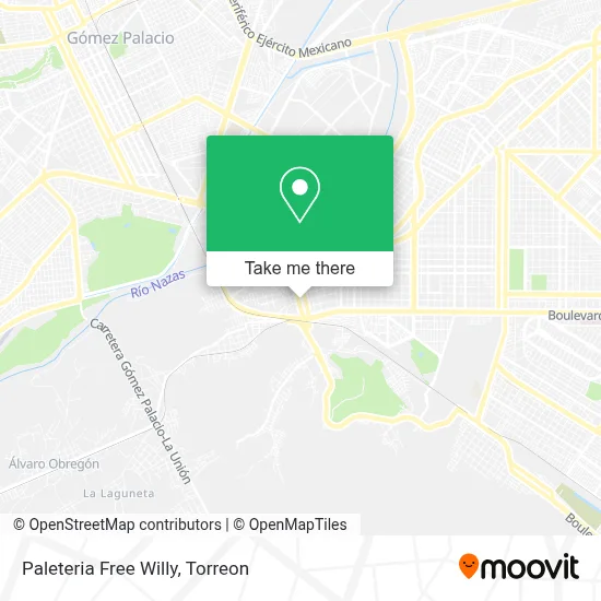 Paleteria Free Willy map