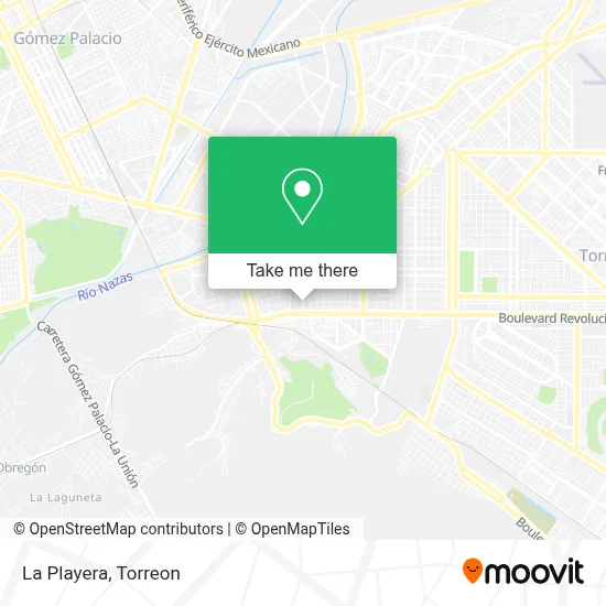 La Playera map
