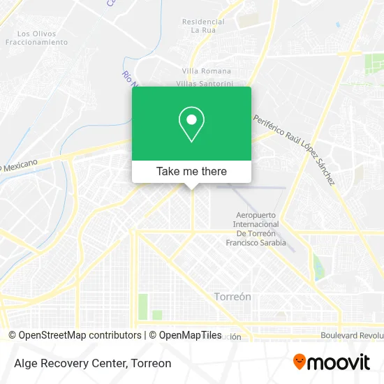 Alge Recovery Center map