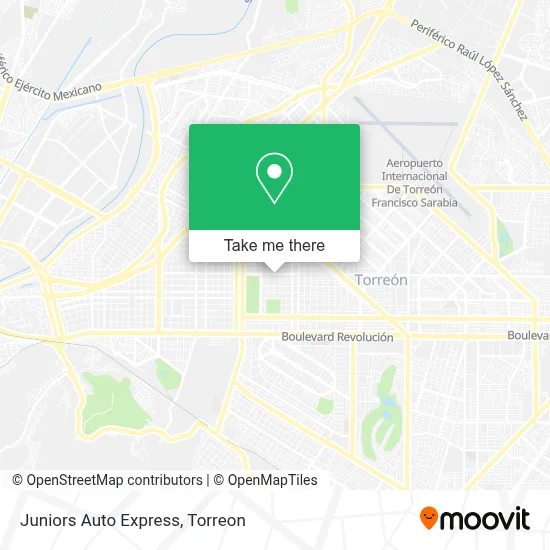 Juniors Auto Express map