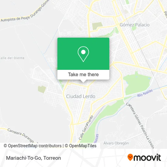 Mariachi-To-Go map