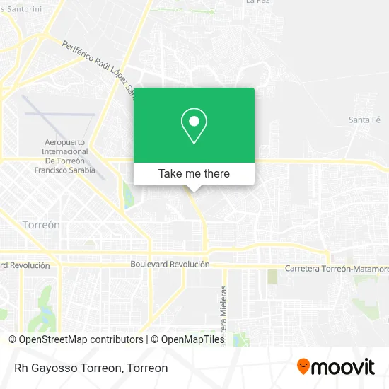 Rh Gayosso Torreon map