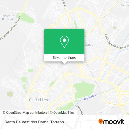 Renta De Vestidos Dama map