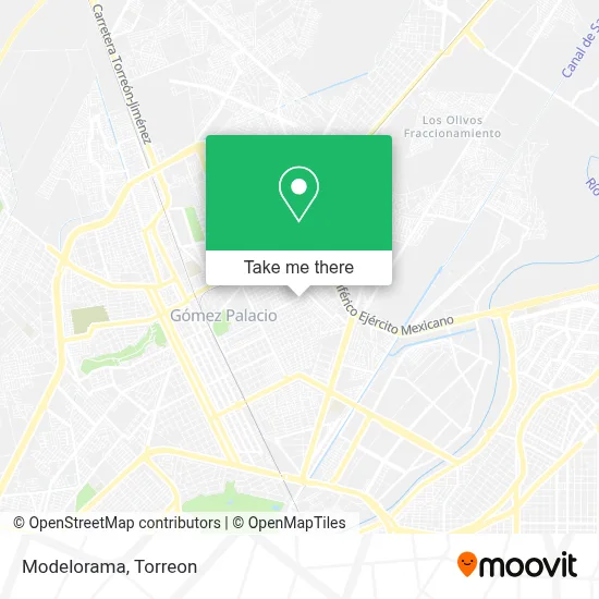 Modelorama map