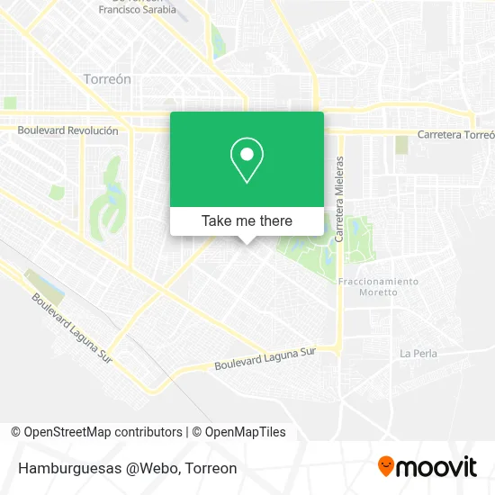 Hamburguesas @Webo map