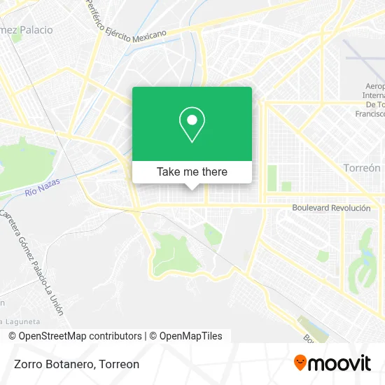 Zorro Botanero map