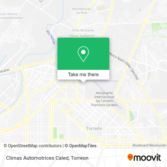 Climas Automotrices Caled map