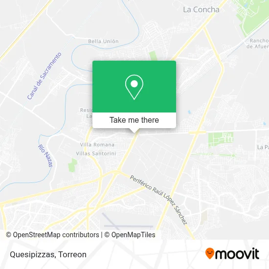 Quesipizzas map