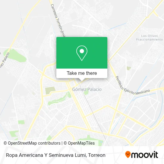 Ropa Americana Y Seminueva Lumi map