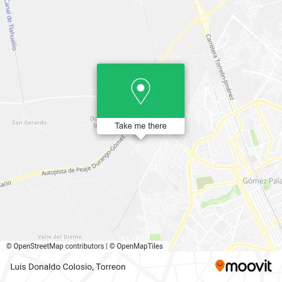 Luis Donaldo Colosio map