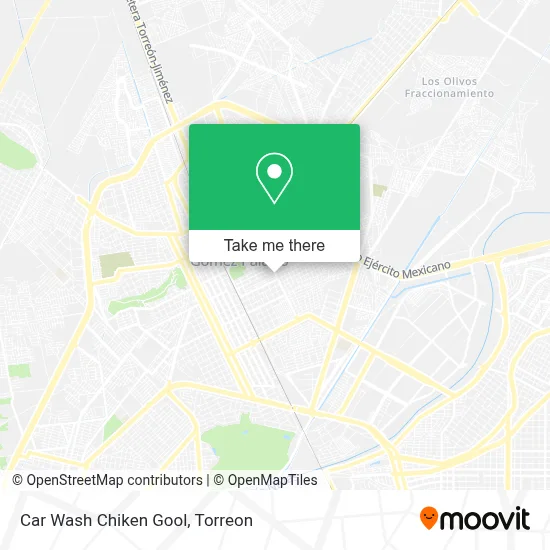 Car Wash Chiken Gool map